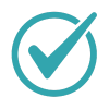 Aqua tick icon